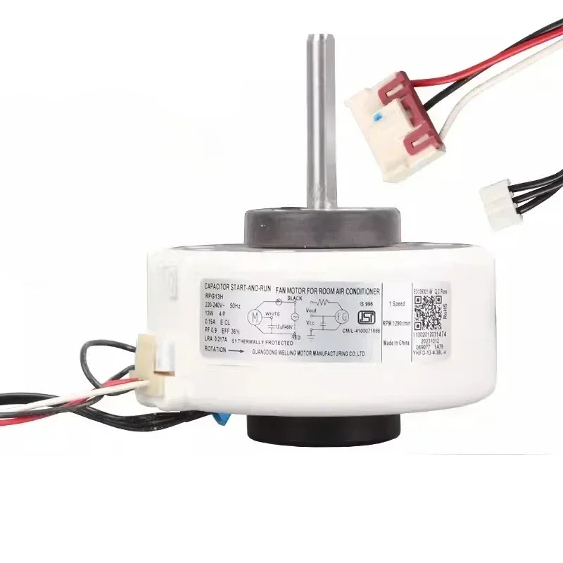 Imagem -01 - Motor de ar Condicionado Rpg13h Ykfg13438l-4 Ventilador de Motor dc Novo motor de ar condicionado rpg13h ykfg13438l 4 ventilador de motor dc novo 01