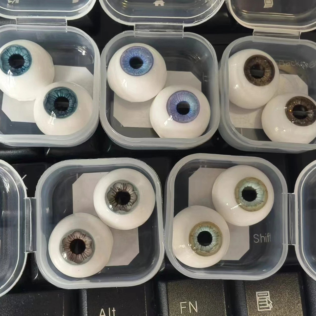 Doll's Eyes for 1/3 1/4 1/6 Bjd Doll 8/10/12/14/16/18mm Plaster Eyeball Girl Toys Dress Up Play House Doll Accessories, No Doll