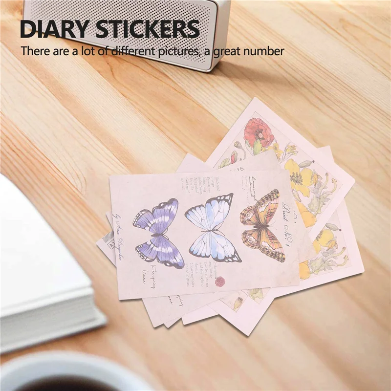 QWE-400Pcs سكرابوكينغ لوازم المجلات خمر سجل القصاصات ملصقات لاصق سجل القصاصات اشي ملصقات لألبوم الفن الحرفية