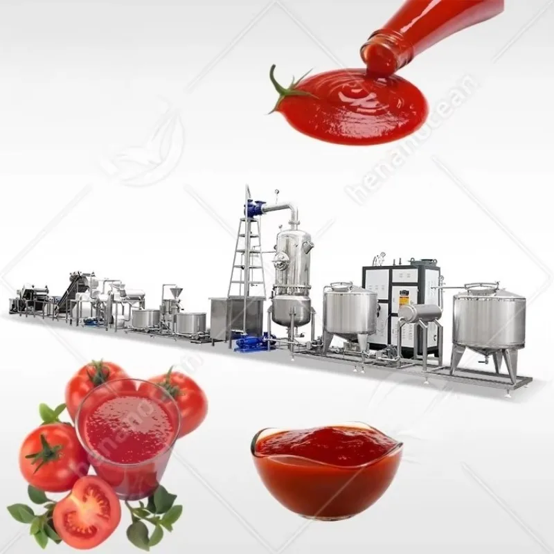 FL Customized Commercial Concentrate Ketchup Tomato Paste Manufacture Plant Low Price Tomato Puree Sauce Setup Factory Sale