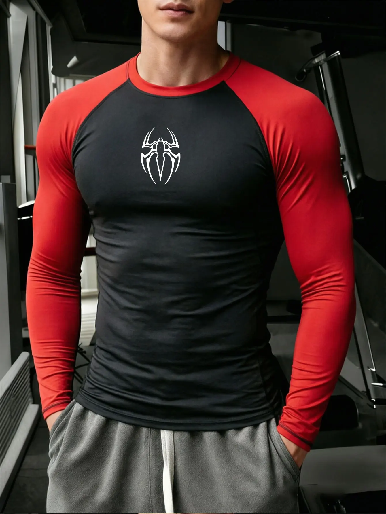 Long Sleeve T-shirt Fitness Basketball Running Tight Men Spandex Bodybuilding Sports Shirt Gym Training Compression Sport Top