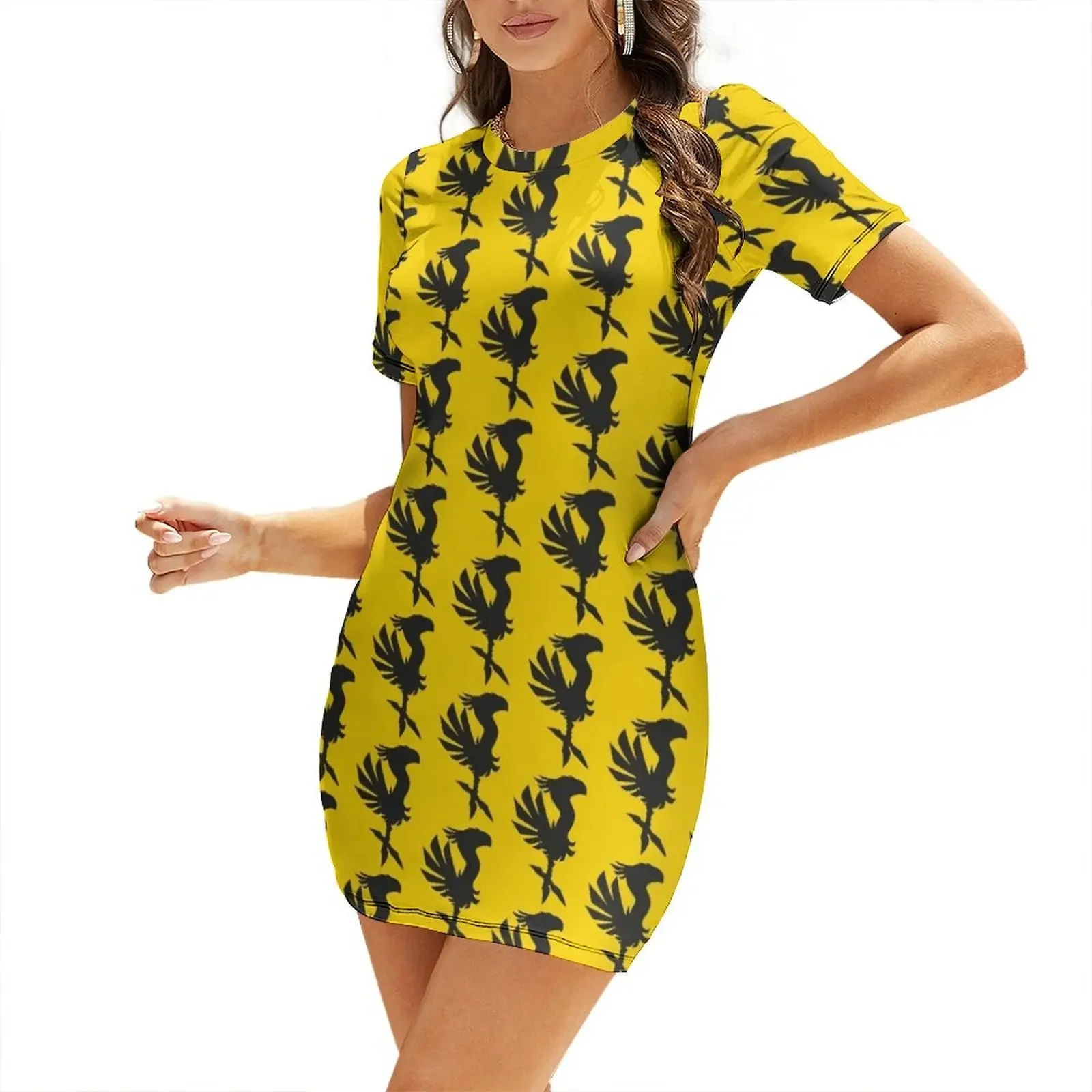

Chocobo Short-Sleeved Dress summer dress womens 2026 Party dresses birthday dress for women summer outfits for women 2026