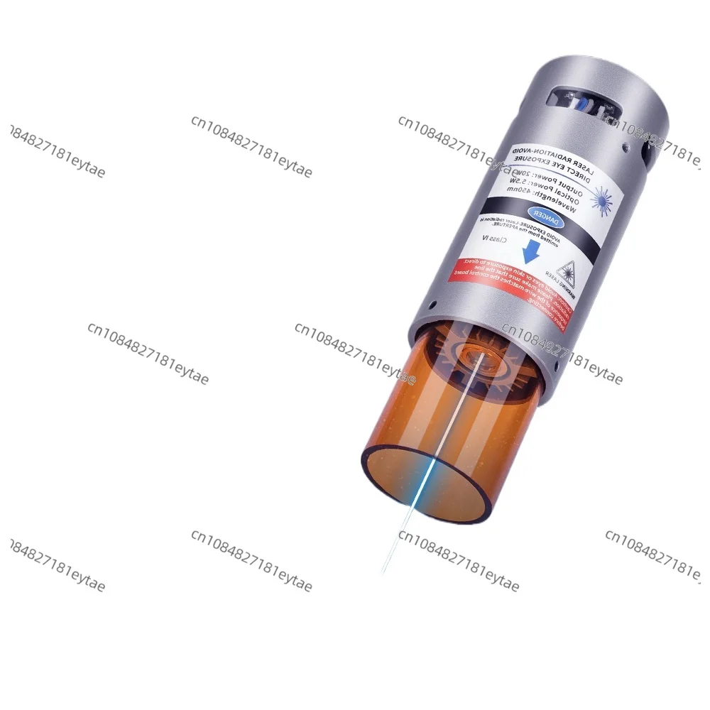 20W high power laser head small engraving machine cutting 3pin interface 5.5w optical power wavelength 450nm fixed focus