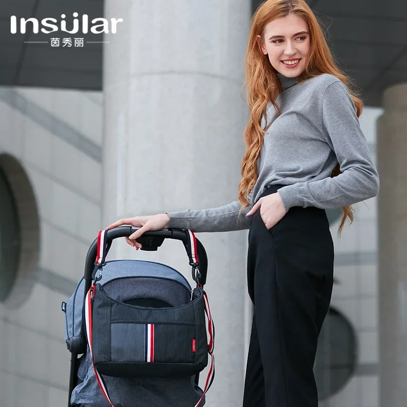 

Multi-functional Waterproof Shoulder Cross-body Mommy Bag Stroller Hanging Bag Mother Baby Outing Bag Stroller Hanging Bag