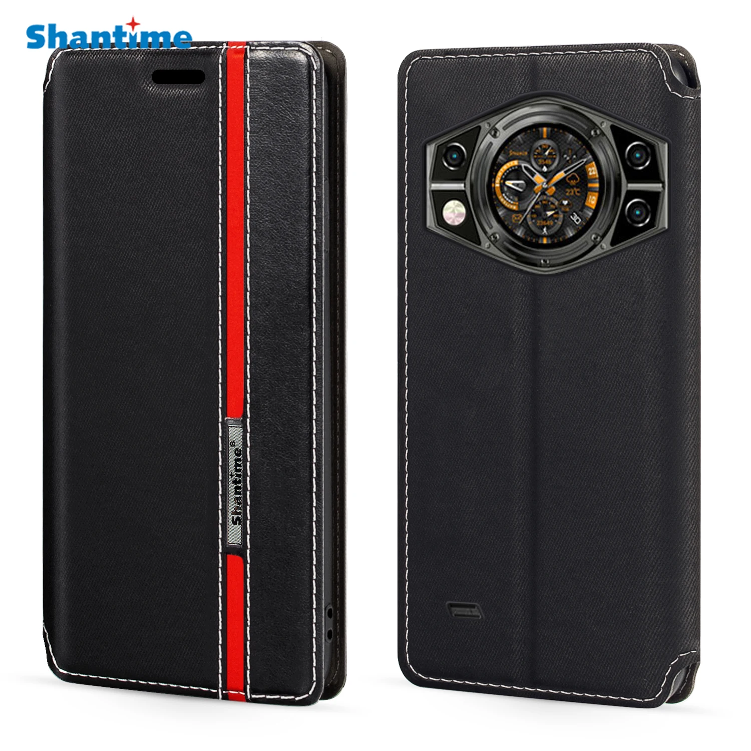 For Cubot KingKong AX Case Fashion Multicolor Magnetic Closure Leather Flip Case Cover with Card Holder 6.583 inches