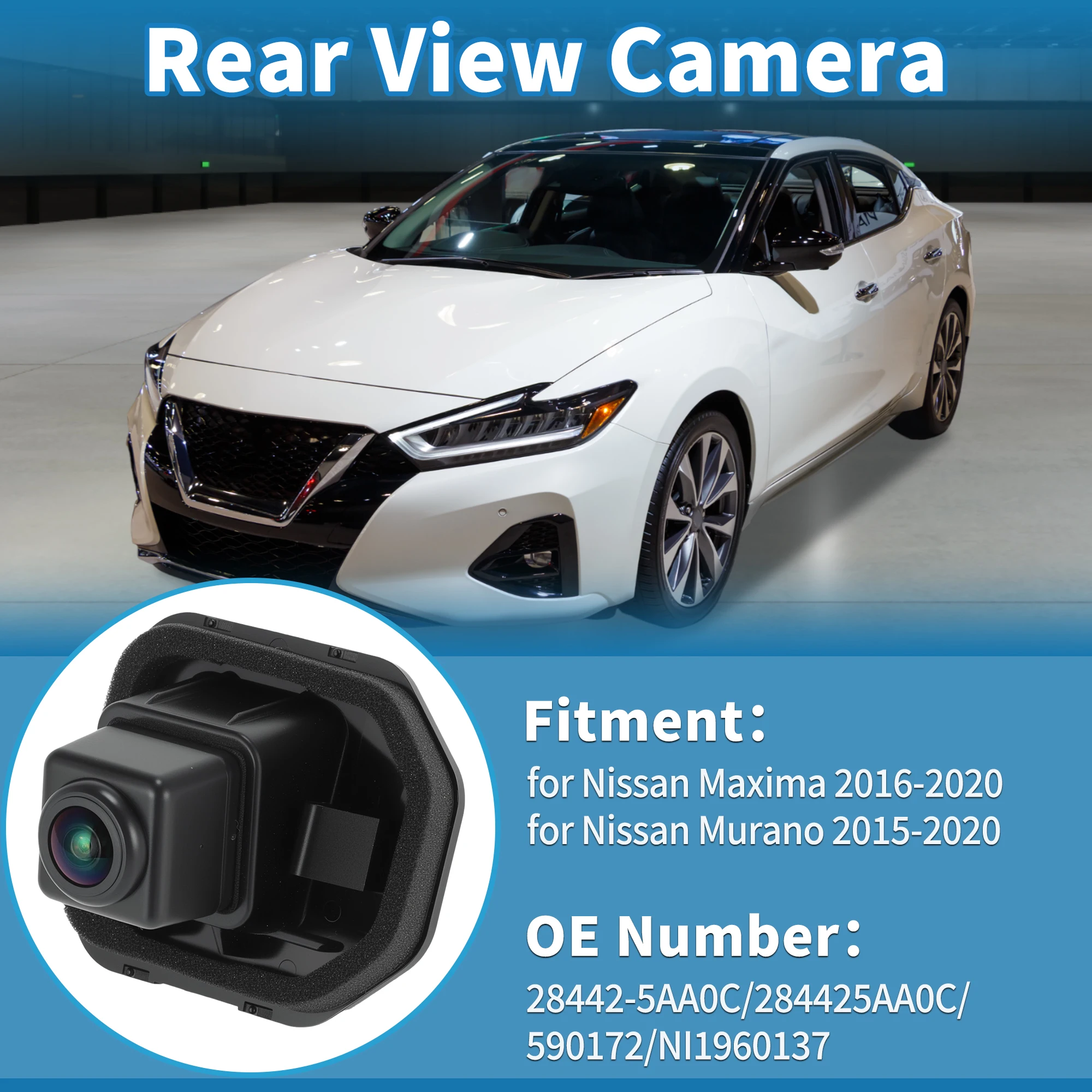 X Autohaux Rear Camera for Nissan Maxima 2016-2020 Murano 2015-2020 590172