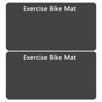 Bike Mat Elliptical Treadmill Mat Non-slip Elliptical Treadmill Mat 3mm Thick Set Of 2 Exercise Bike Trainer Mat Pad For