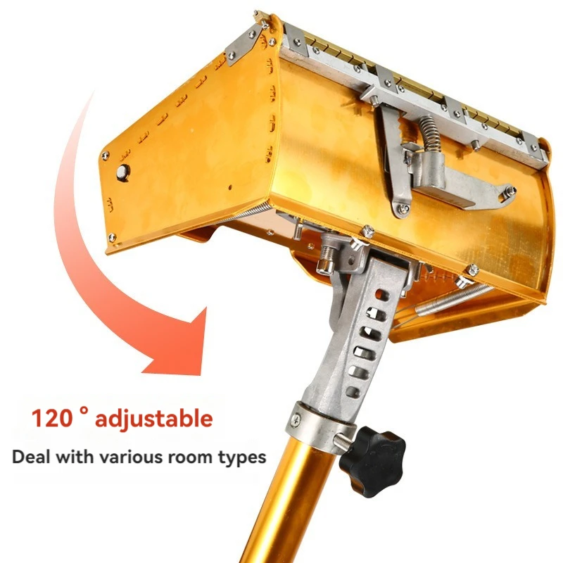 

Drywall Flat Finisher Taping Professional Tools Extendable Handle Plasterboard Wallboard Sheetrock Mud for Putty