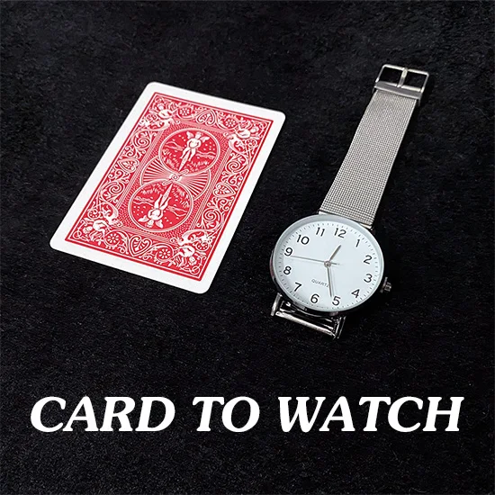DELUXE WATCH THIS  Magic Tricks Playing Card Change Card to Watch Close Up Street Illusion Gimmick Mentalism Puzzle Toy Magic