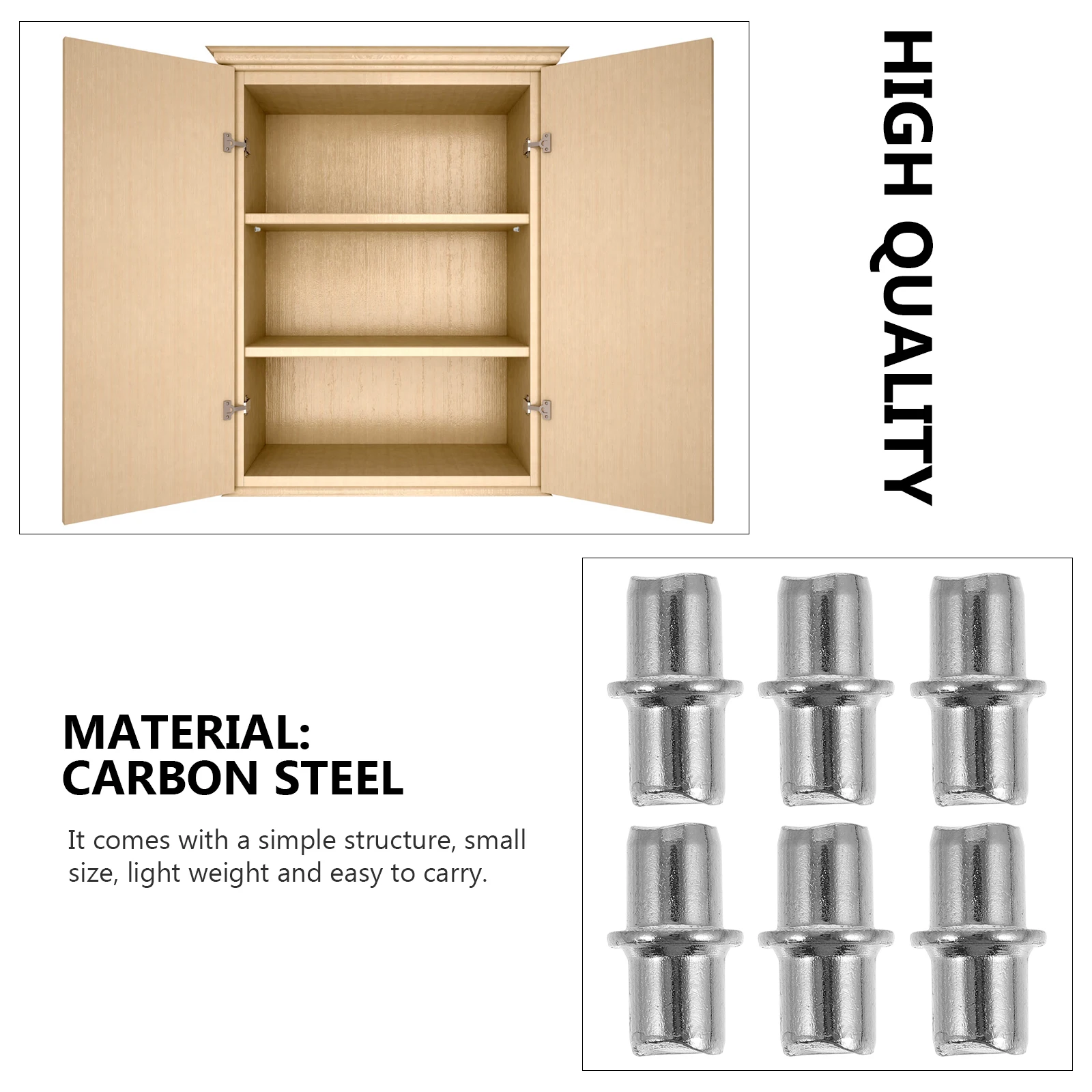 

100pcs Layer Board Support Hardware Accessories Shelf Bracket Closet Partition Fixed Pegs For Cabinets Wardrobes Bookcases
