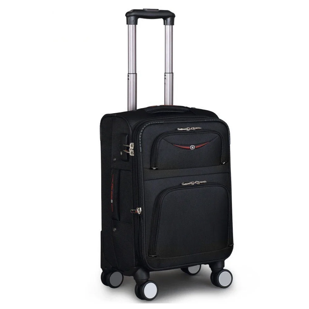 20 Inch Oxford Doek Mannen/Vrouwen Koffer Trolley Reiskoffer Met Spinner Multi-Compartiment Instaptas 50 Liter Capaciteit