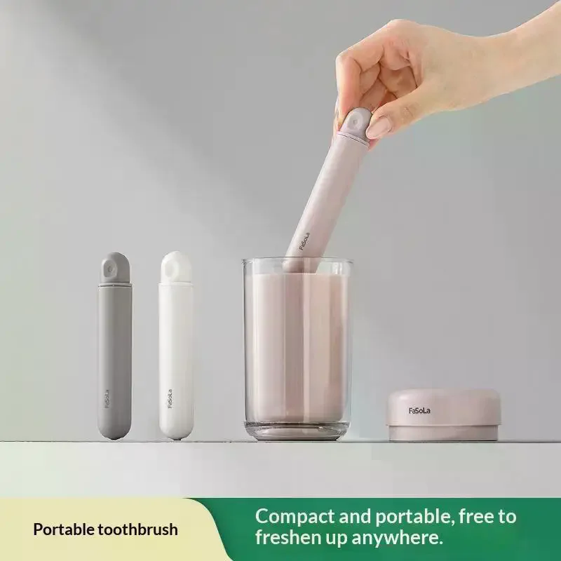 Travel Folding Soft Hair Toothbrush Dust-proof Small Head Toothbrush Portable Toothbrush For Business Trips And Family Use