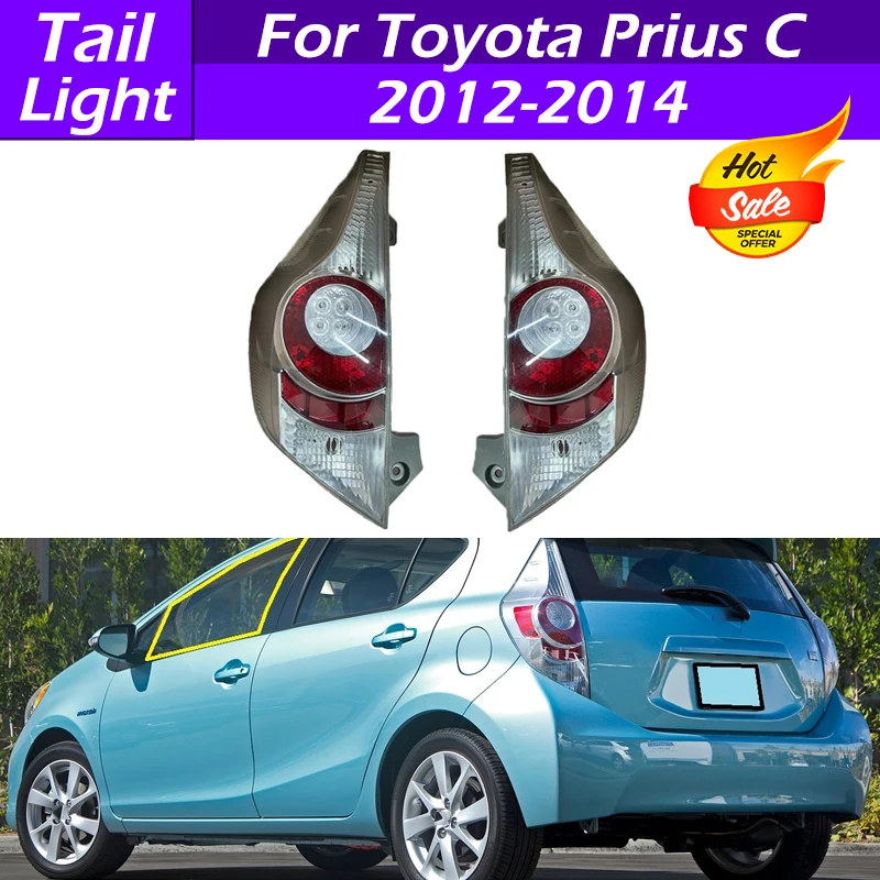 

8153852A80 8154852A80 Car Rear Tail Light Brake Light Turn Signal Light Taillights No Bulbs For Toyota Prius C 2012 2013 2014