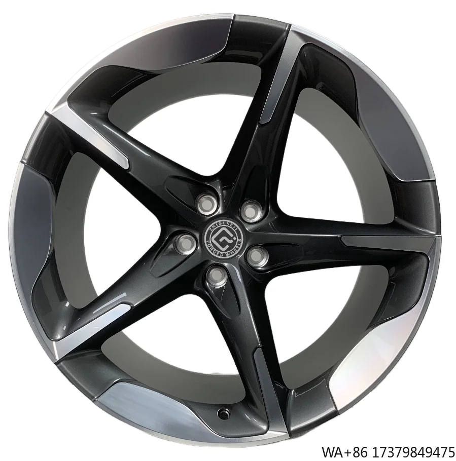 

Factory Direct Custom Forged Wheels Size 21 Inch PCD 5x11 Rims Gunmetal Gray Turning Face Finish Milling Side Left Hand Rotation