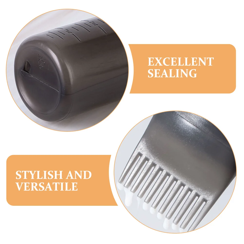 5Pcs Hair Color Applicator Bottles Scale Oil Comb Scalp Dyeing Home Salon Use Stylish Leakproof Design Bottle Brush for Hair - Image 3
