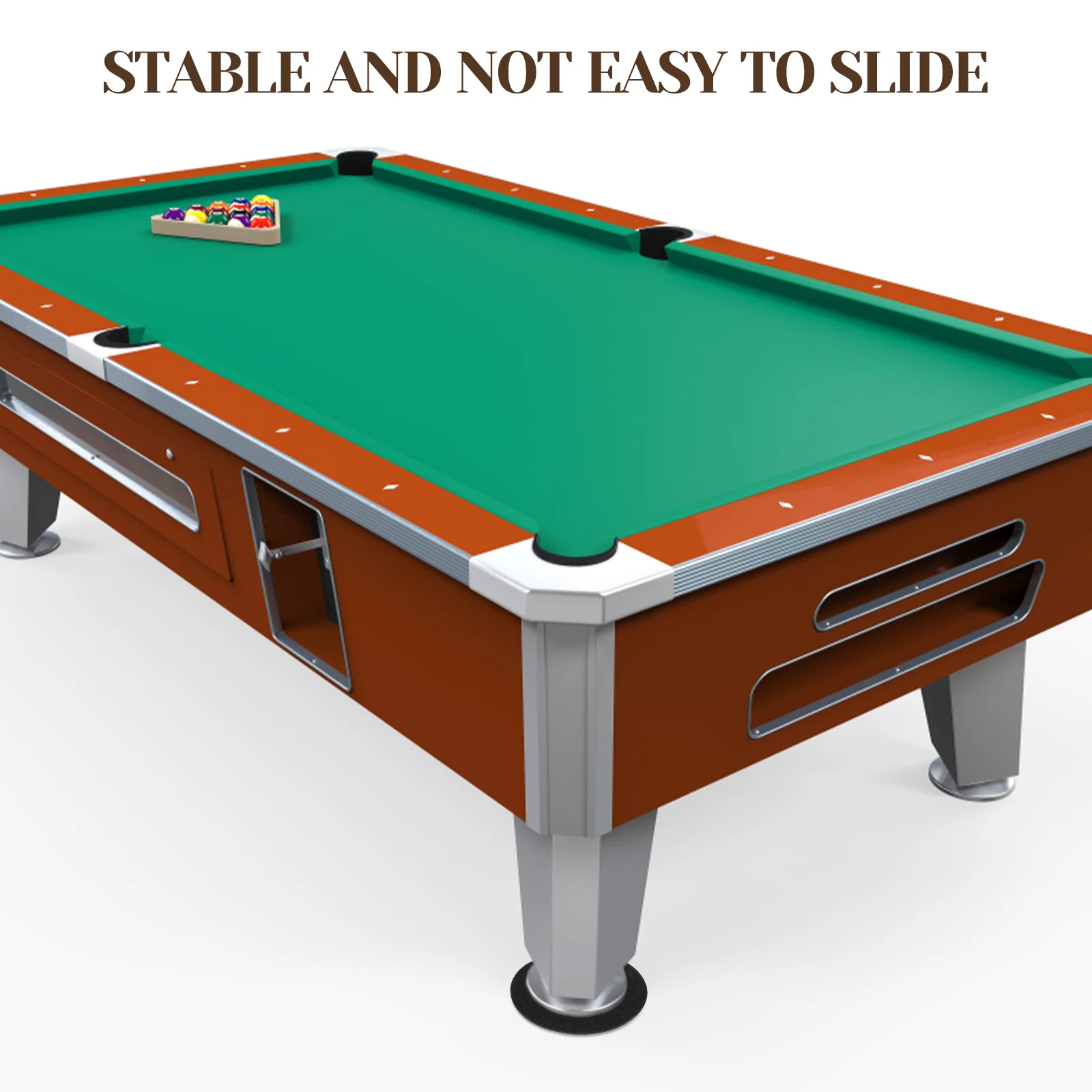 

BIUDECO 10pcs Adjustable Pool Table Foot Mats Leveling Billiard Leg Cushions Billiards Accessories