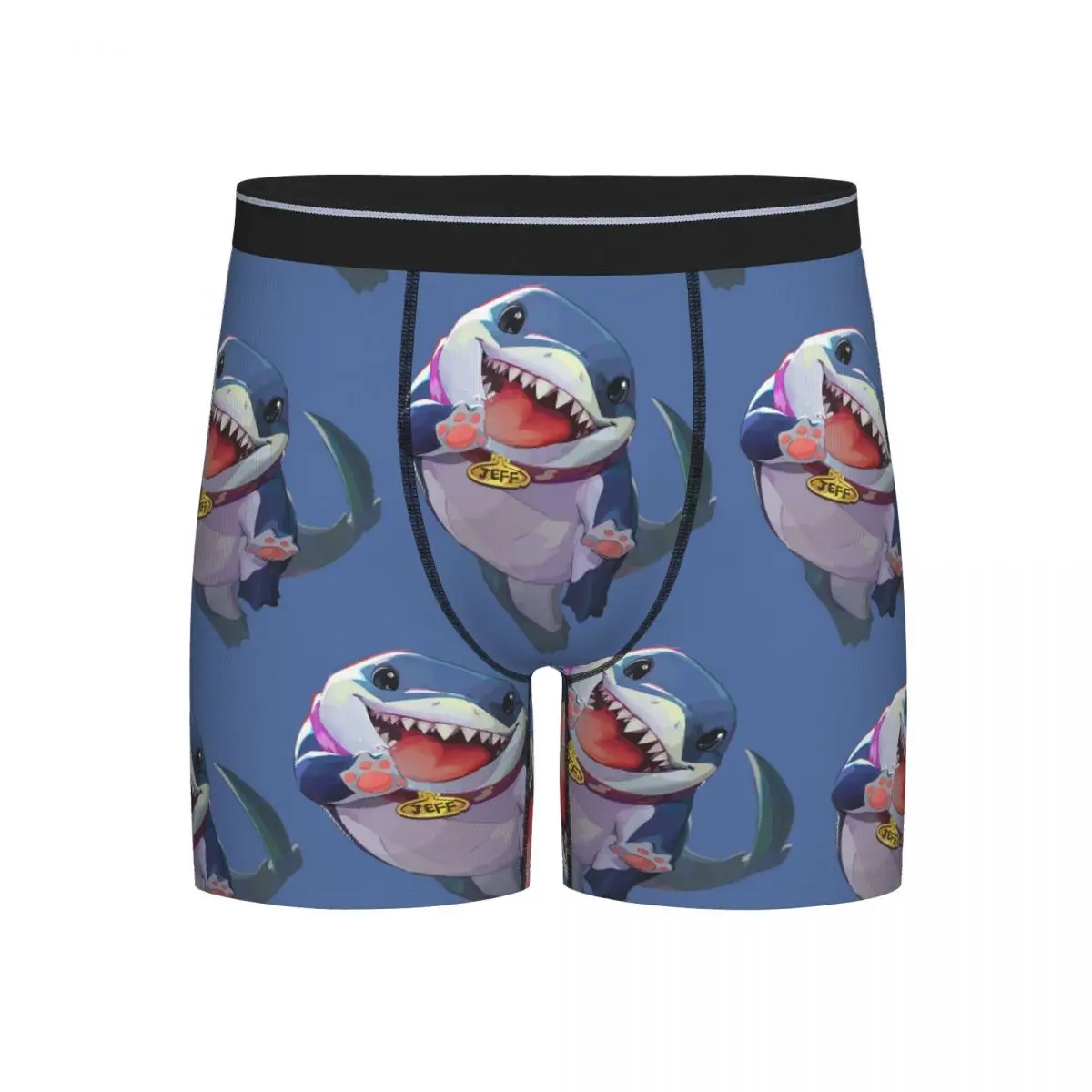 

Длинные трусы-боксеры, шорты Jeff The Land Shark, мужские трусы, удобное нижнее белье для мужчин, подарки бойфренду