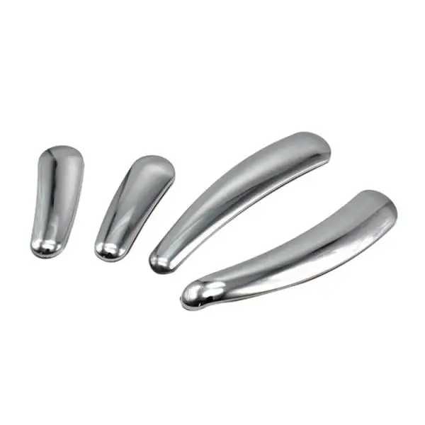 Chrome Inserts Swing Arm Frame Stickers Contoured Pair for Softail Series 2008 to 2017 Fitment