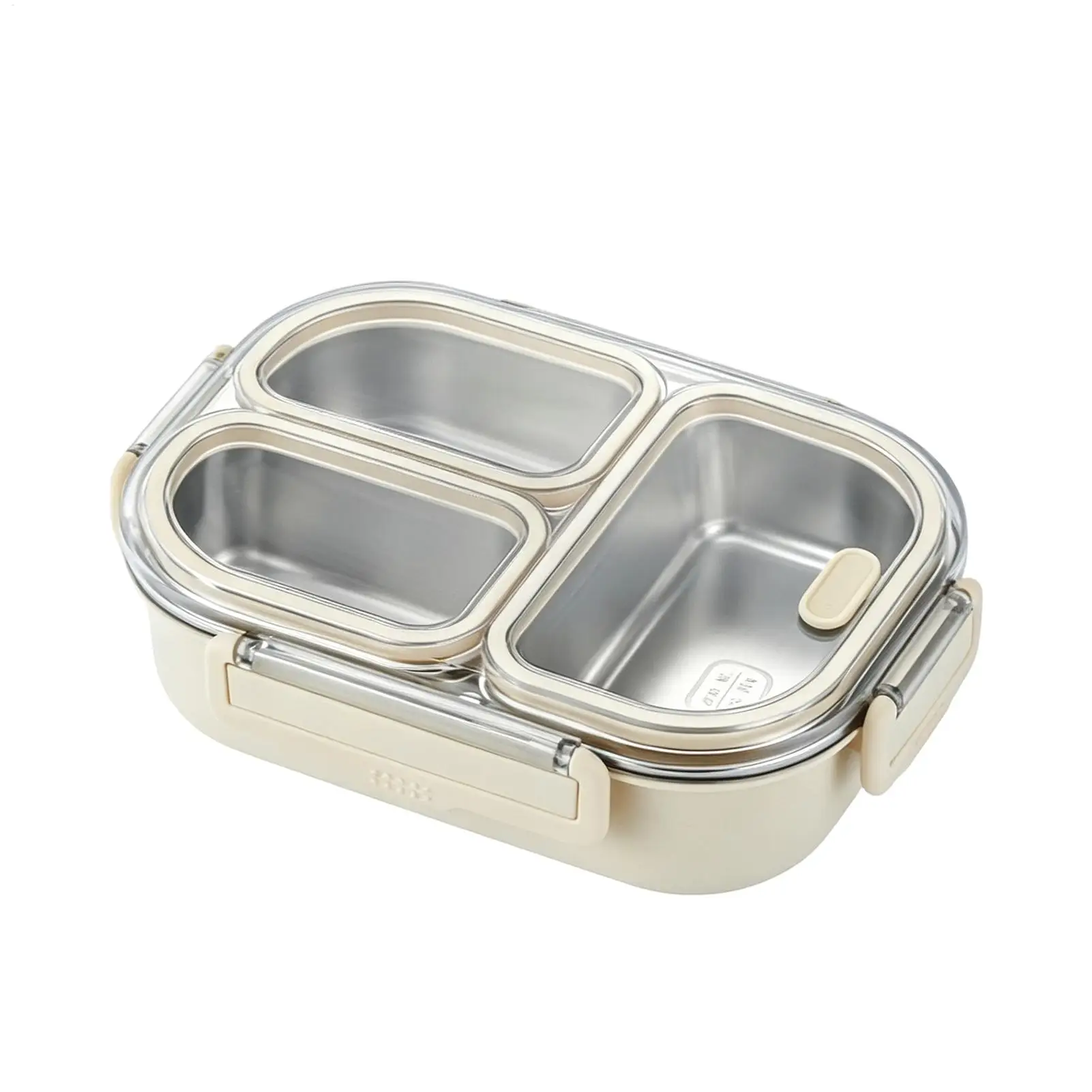 Metal lunch containers food box with 3-compartment/ Portable Lunch Box Containers Stainless Steel Bento Box Insulated Lunch Box