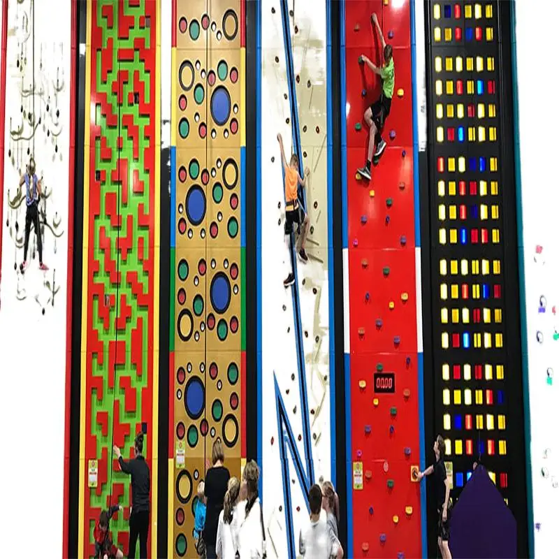 Attractive Indoor Playground Rock Climbing Equipment Bouldering Wall Kids Indoor Training Rock Climbing Wall Panels Games