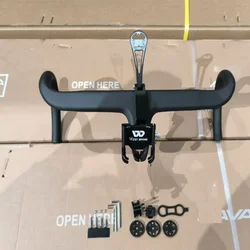 TWITTER road bike 400/420mm*90mm Fully concealed internal cable routing Carbon fiber integrated handlebar+ Computer-watch holder