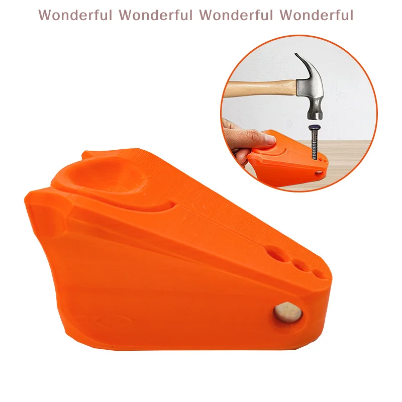 

Pocket-Sized Ergonomic Nail Hammering Aid with Safety Guard - Perfect for Precise Carpentry and Home Repair Tasks