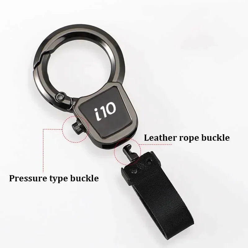 For Hyundai I10 Badge 2025 Keychains Waist Belt Buckle Women Men i30 i40 i10 i20 Car Key Chains Rings Keyring Pendant Gifts view 4