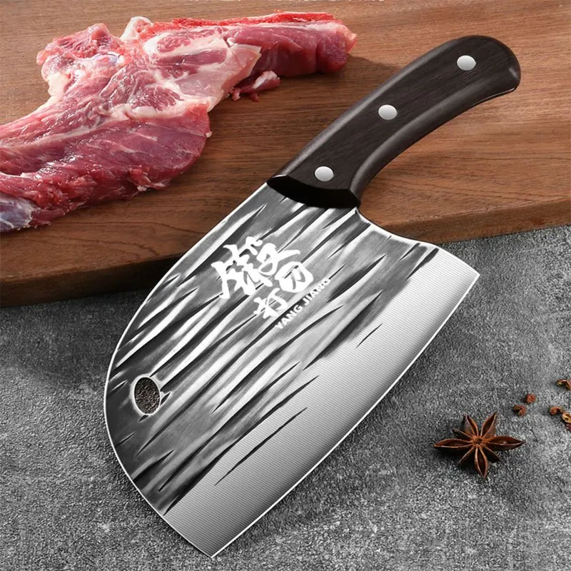 1pc Meat Cleaver For Meat Cutting, kitchen knife，Knife High Carbon Steel Hand Forged,  Household Knife For Kitchen