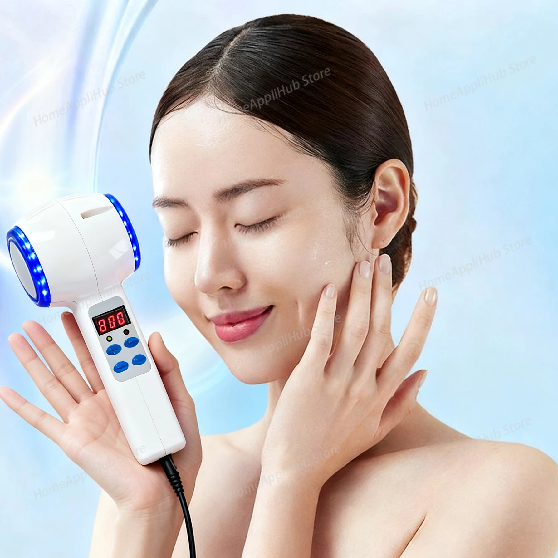 

Горячий холодный молоток, криотерапия, теплый лед, нагрев, лифтинг кожи лица, подтяжка, антивозрастной спа-салон для лица, сужающий поры, массажер, синий фотон