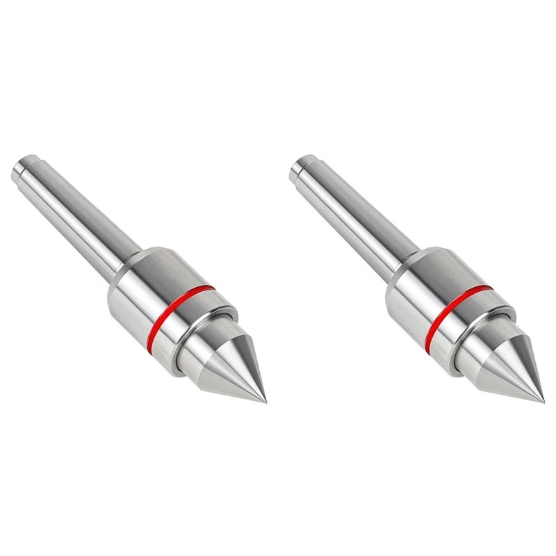 【Big deal】2X Heavy Duty 60° MT2 Live Center, 2MT Morse Taper Precision Rotary Live Revolving Milling Center Taper Lathe Tool