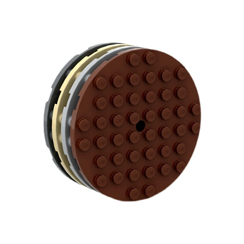 Parts 8x8 Round Plate with Holes To Assemble Small Particles Accessories 90289 MOC Compatible LEGO 74611