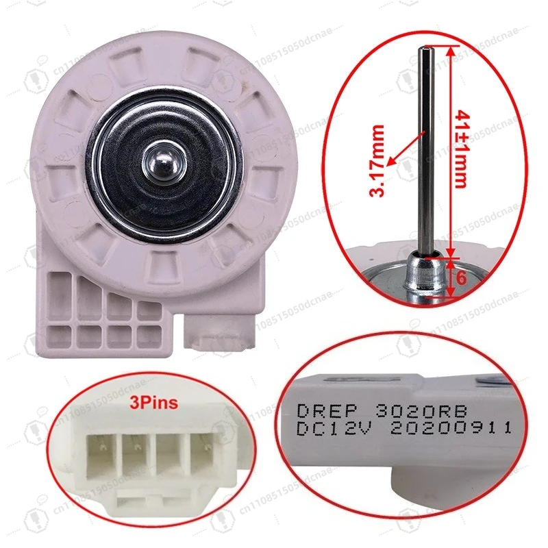 Refrigerator Evaporator Fan Motor DREP3020RB Silent Cooling Replacement for Freezer