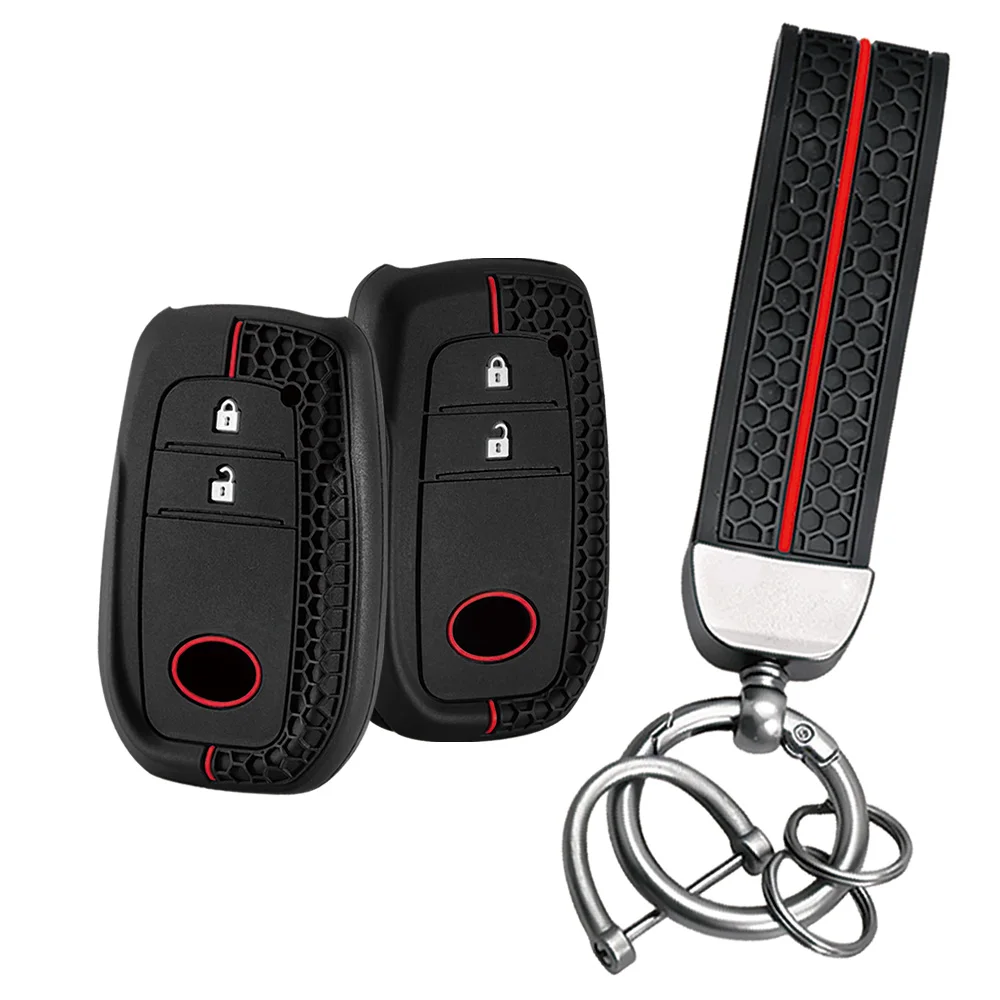 Car Key Cover For Toyota Hilux 2024 Yaris Corolla 2023 Rav4 2021 CHR Revo Auris Innova Highlander Venza Fortune Key Holder