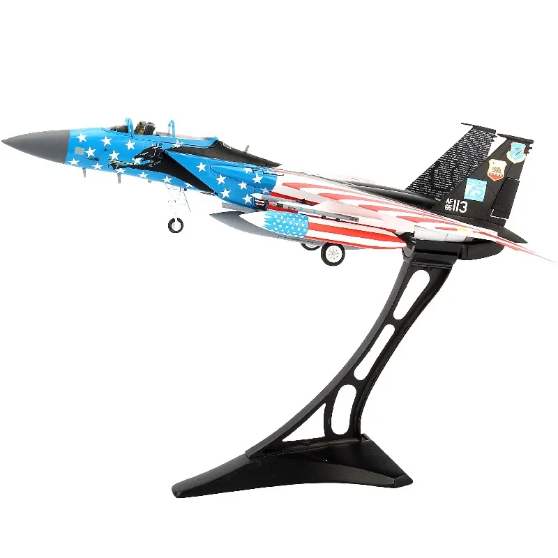 

Die cast 1:72 ratio US Air Force F-15C fighter jet 144th Fighter Squadron alloy finished product simulation model collection