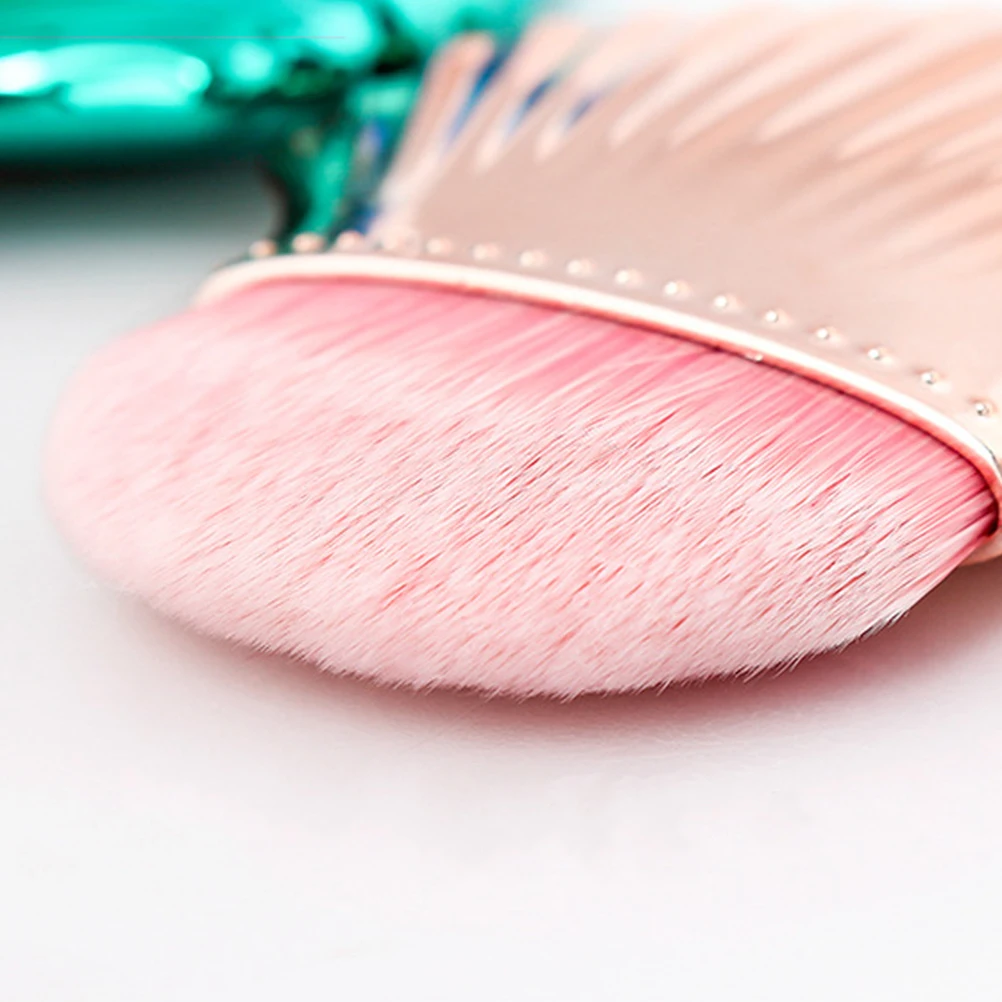 

2pcs Powder Multifunctional Nail Art Dust Cleaner Brush For Manicure Diy Nail Care Rose Makeup Brush Gold