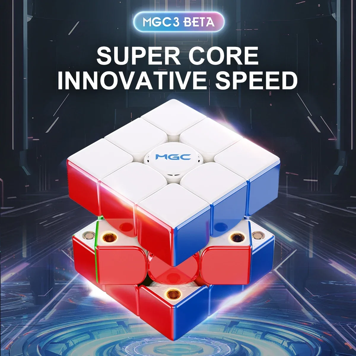 [ECube] YJ MGC Beta 3x3 Magnetic Ball Core Cubing Strickerless Speed Magic Puzzle Speed Cube Regular Intelligence Toys for Child