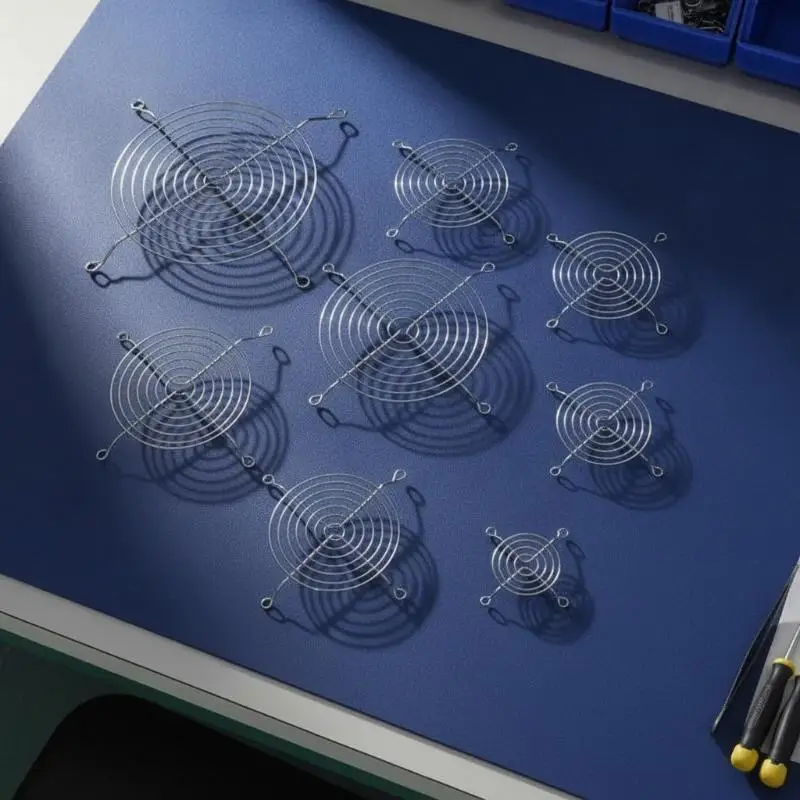 5Pcs 60mm 80mm 92mm 120mm 150mm Fan Grill Cooling Fan Grill Metal Iron Nets For Axial Cooling Fans Computer Fan Accessories