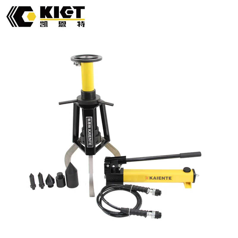 KIET 3 jaws 10 ton skid-resistant hydraulic gear puller