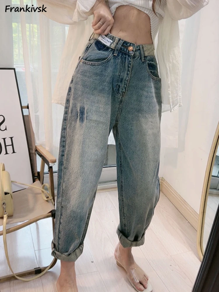 

Harem Jeans Women Ankle-length Vintage Classical Clothing Summer Soft High Street All-match Trendy Korean Style Leisure Harajuku