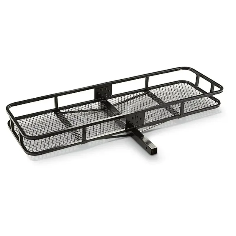 Customization Foldable Folding Rear Rack Luggage Trailer Hitch Mount Cargo Carrier Basket for Car Suv Pick up Truck