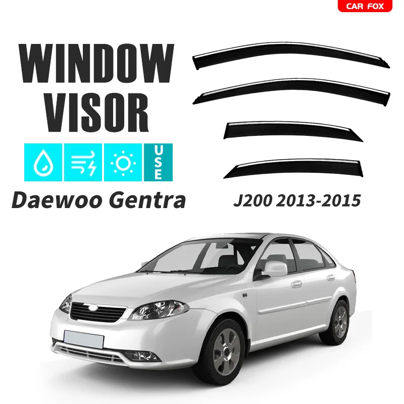 

Пластиковый козырек для вентиляционных отверстий Daewoo Gentra J200 2013-2015, защита от солнца и дождя для Daewoo Gentra J200 2013-2015