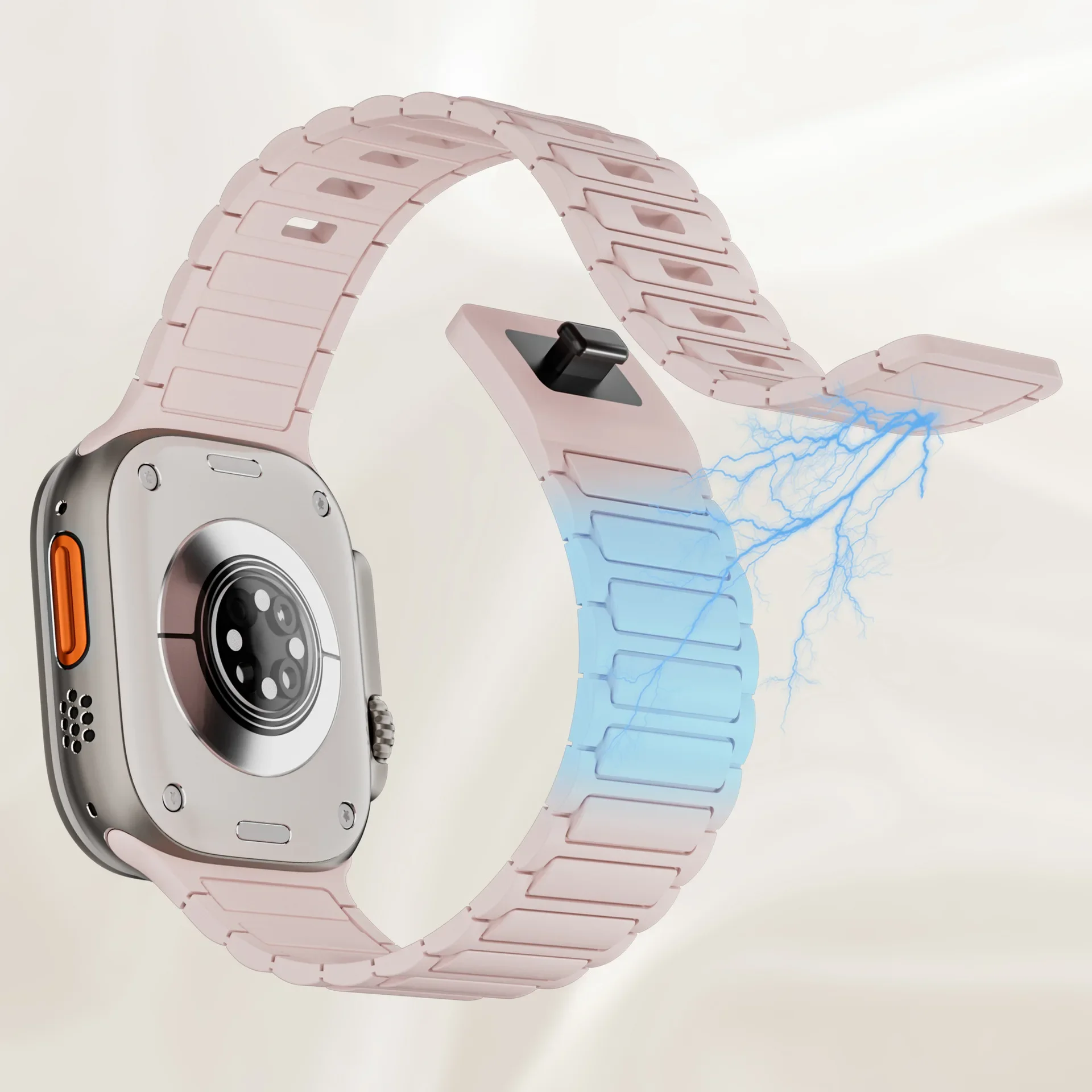 Magnetische band voor Apple Watch-band 49 mm 46 mm 42 mm 44 mm 40 mm 41 mm 45 mm Siliconen Correa-armband Serie 11 10 9 8 7 SE3 Ultra 3 2