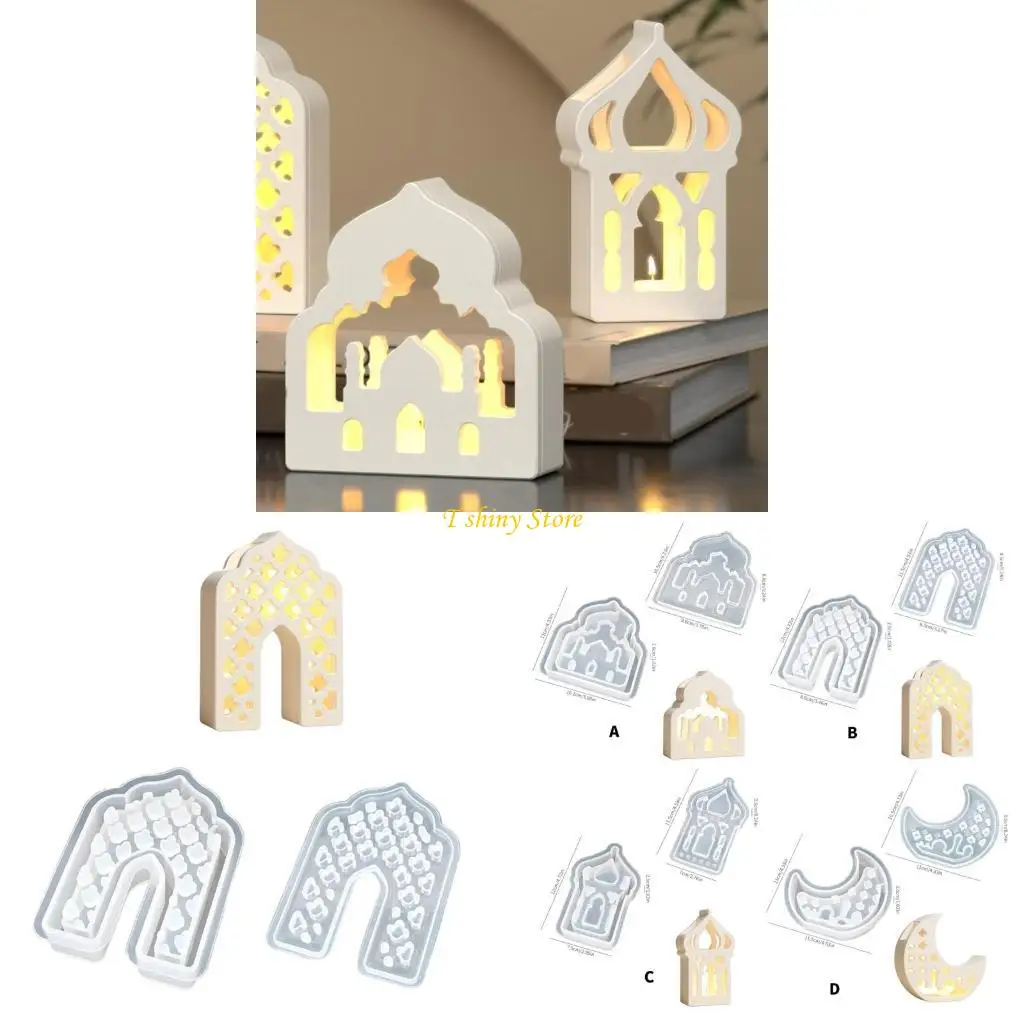 

N58F Silicone Mould for Resin Plaster House Night Light Home Decoration Craft