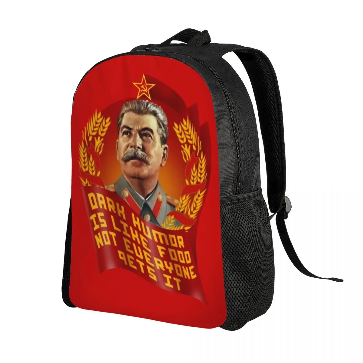 Personalized Joseph Stalin USSR Communist Backpack Women Men Fashion Bookbag for College School Russia CCCP Soviet Union Bags