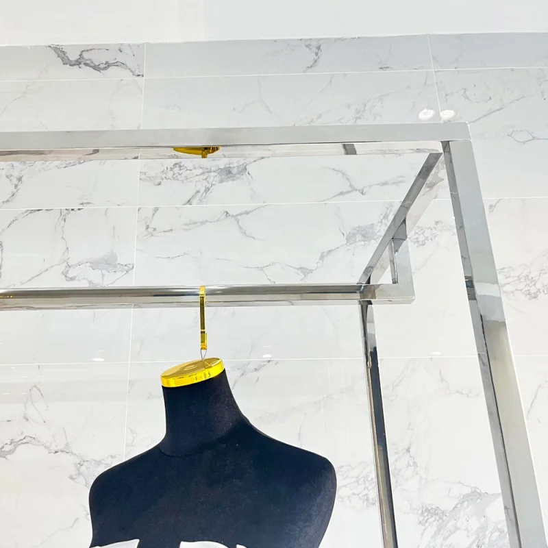 customized.custom custom bridal shop skirt dress party metal women's  clothes display racks shelf  clothing store - Image 6