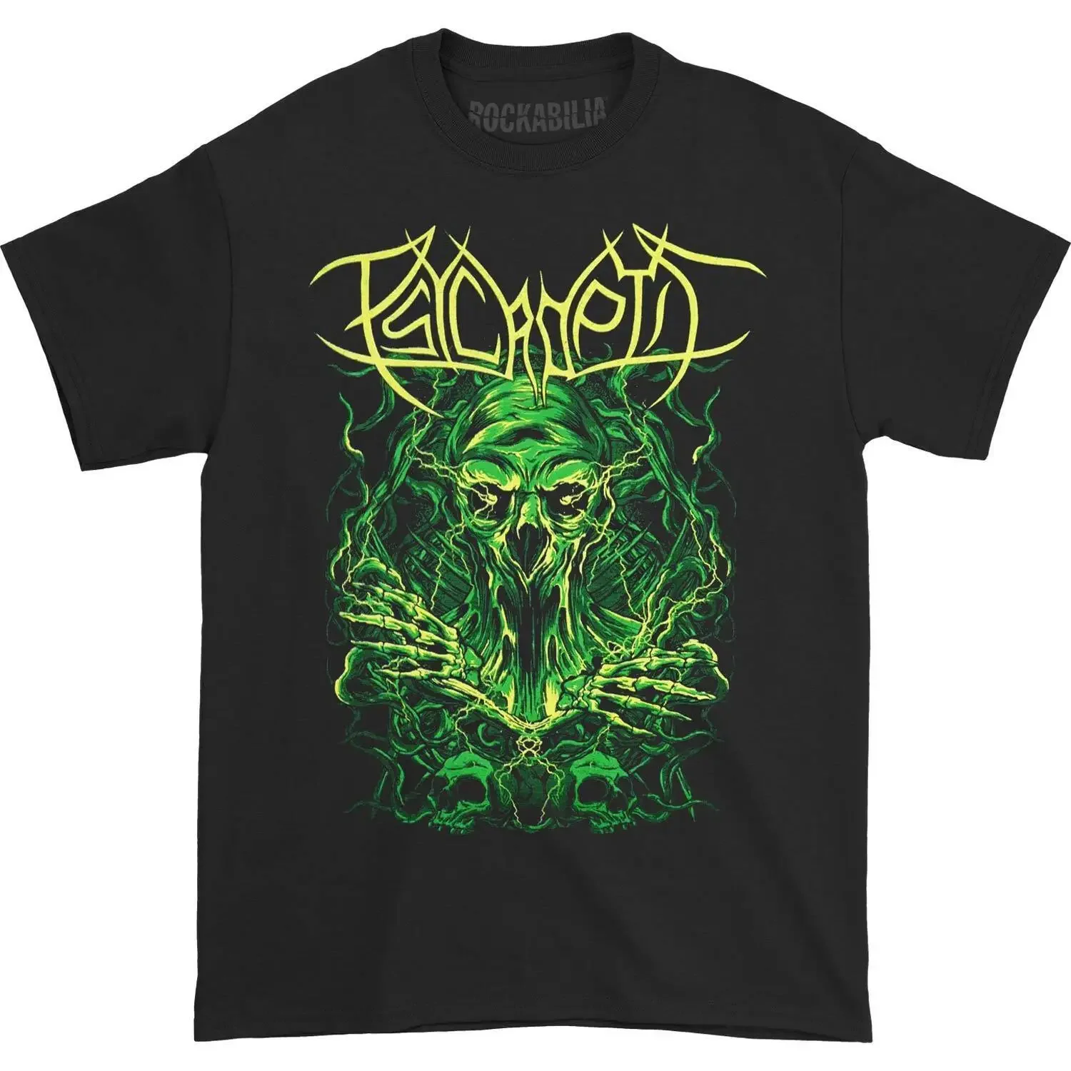 Men'S Psycroptic Green Zombie T Shirt Small Black