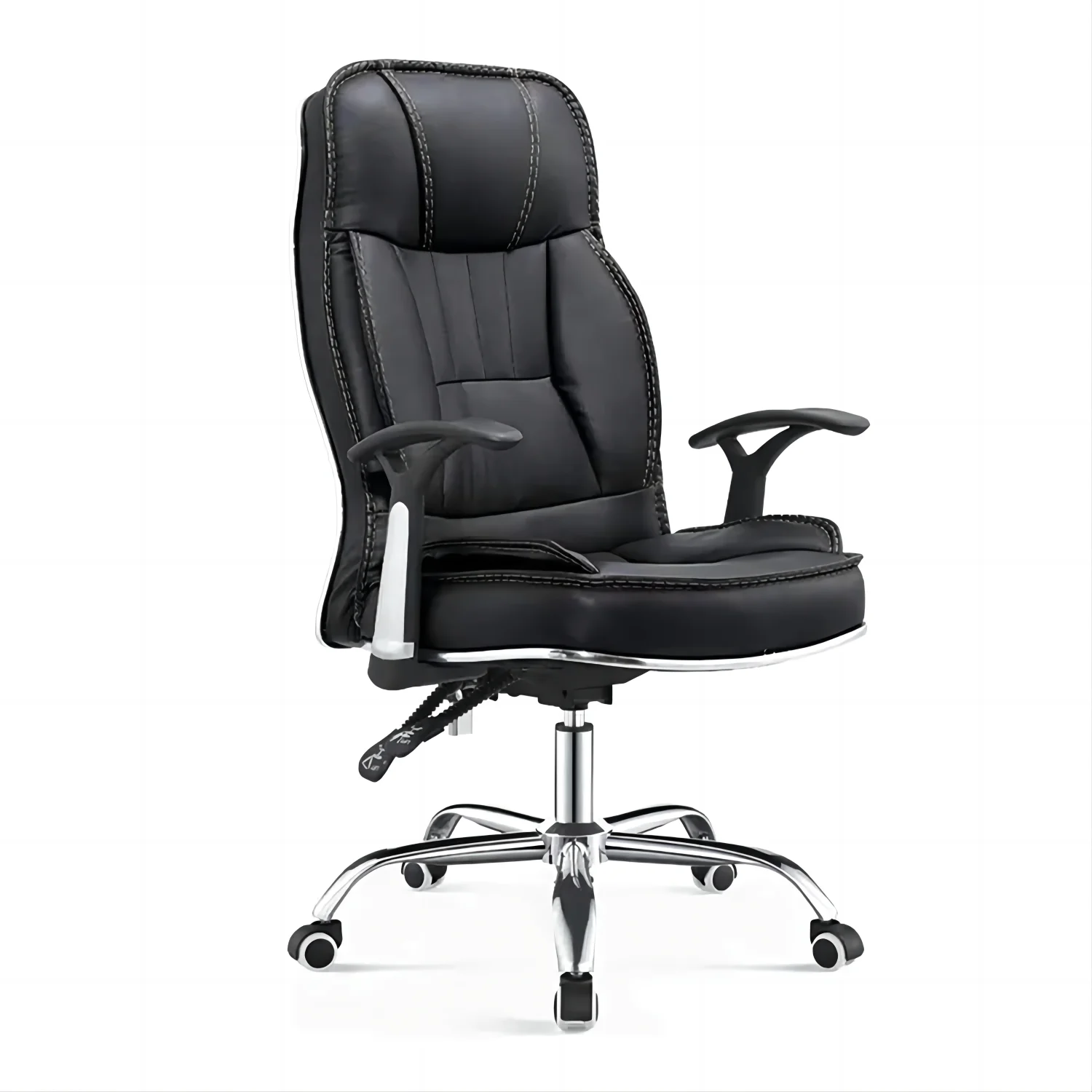 

Furniture Wholesale Indoor Modern High Back PU Ergonomic Rotating Lifting Chair Executive Luxury Leather Electric Sliding