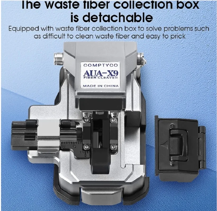 Imagem -04 - Ftth Fiber Cleaver Machine Alta Precisão para Cold Joint Hot Melt 24 Lâmina de Superfície Ferramenta de Corte Aua-x9