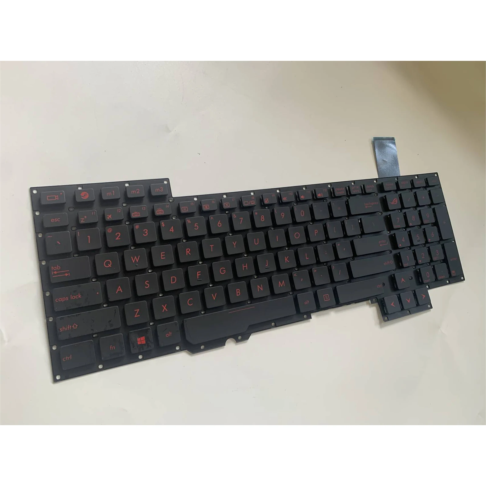 แป้นพิมพ์แล็ปท็อป US รูปแบบสำหรับ ASUS G751 G751J G751JM G751JT G751JL G751JY G751JW