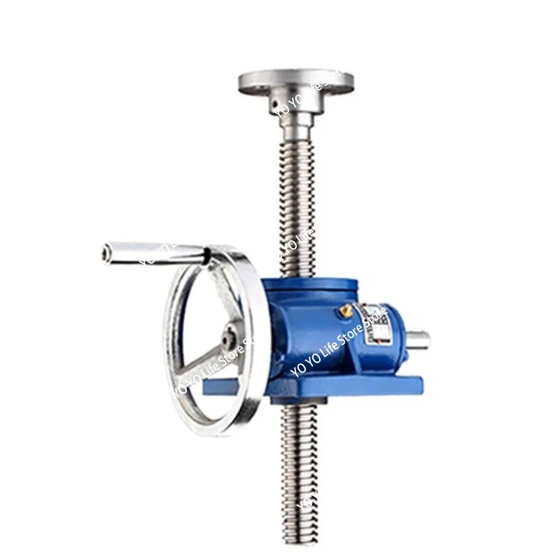 SWL1T/SWL2.5T Screw Rod Elevator Hand-Cranking Leading Worm Leading Screw Lift Manual Lifting Platform Handwheel Lifting Reducer